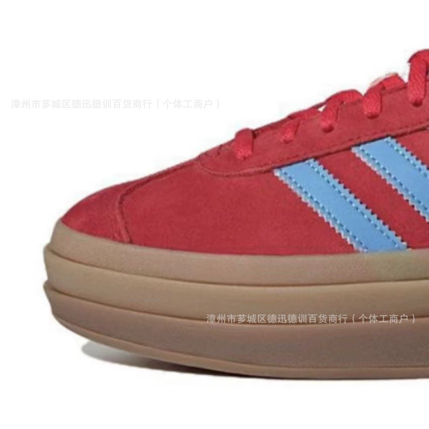 Подлинные оригинальные кожаные туфли Gazelle Adidas низкого кроя, массивная подошва, кроссовки, стиль змеи года, тренировочные кроссовки AD