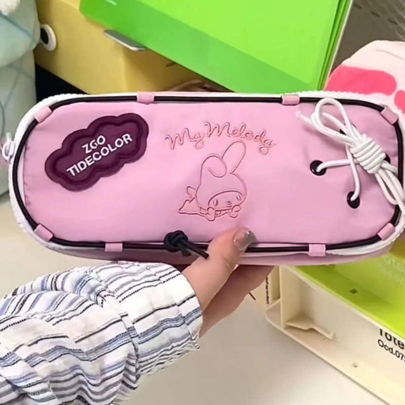 Bolsa de pluma de kulomi rosa