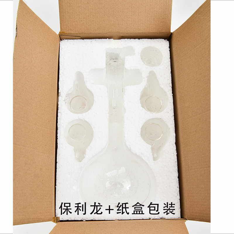 Borosilicato resistente al calor vidrio resistente al frío olla de vino vidrio copa de vino traje creativo decantador espíritus conjunto de cinco piezas