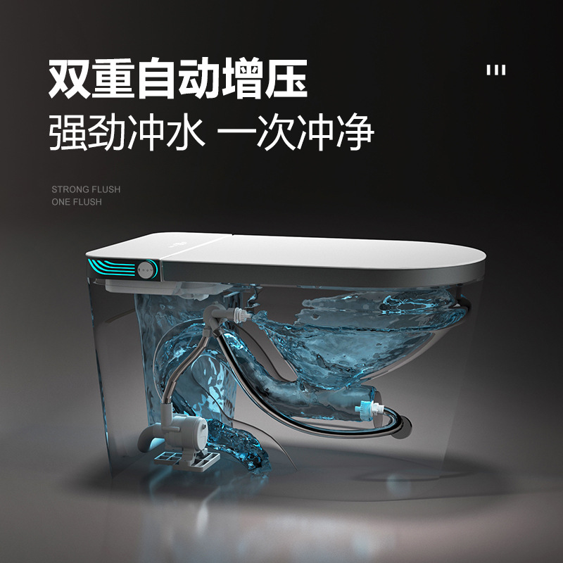 Chaozhou inodoro asiento de inodoro doméstico integral sin restricción de presión de agua tipo calentamiento instantáneo fuente de tapa automática suministro directo de fábrica