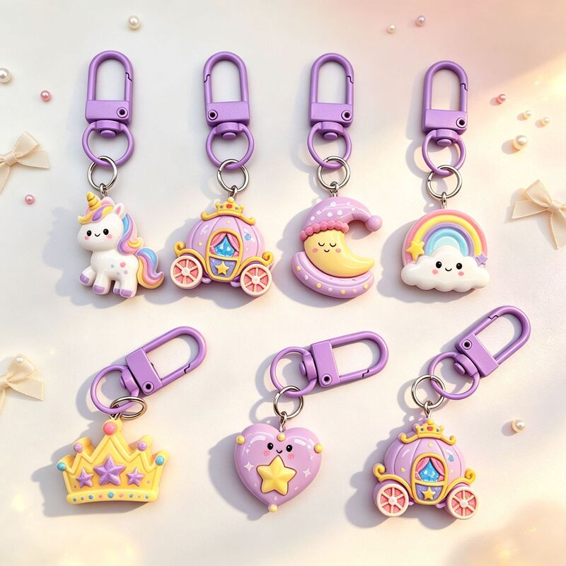 Moon Crown Rainbow Resin Keychain, Student Backpack Charm, Girly Bag Accessory, Gift for Couples and Best Friends Moon Crown Rainbow Resin Keychain, Student Backpack Charm, Girly Bag Accessory, Gift for Couples and Best Friends