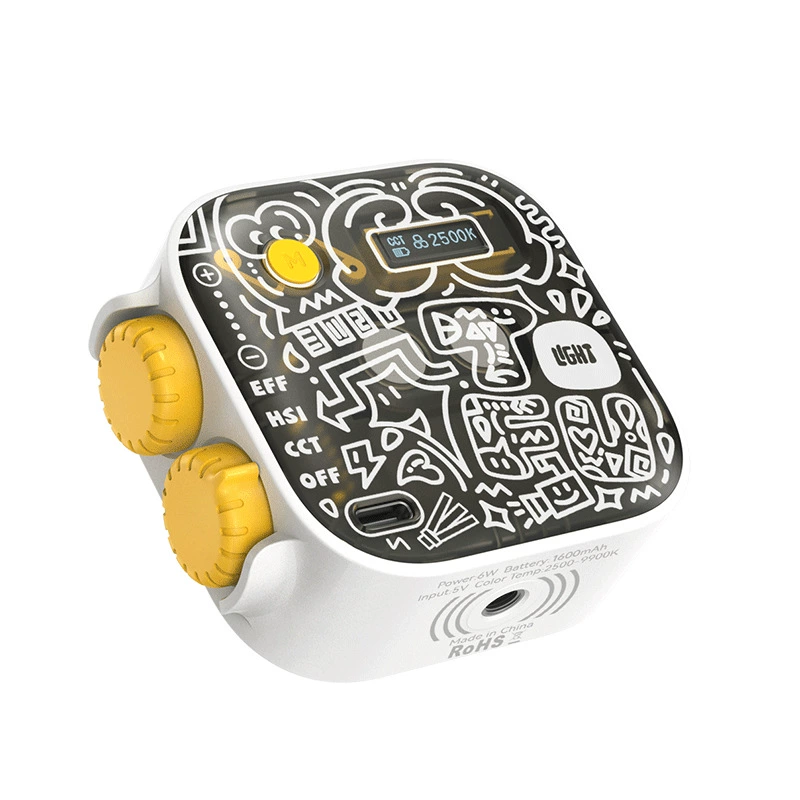 Luz de preenchimento para fotografia móvel, ambiente interno de internet, celebridades, transmissão ao vivo, comida, luz de preenchimento, luz de beleza RGB portátil_voghion.com