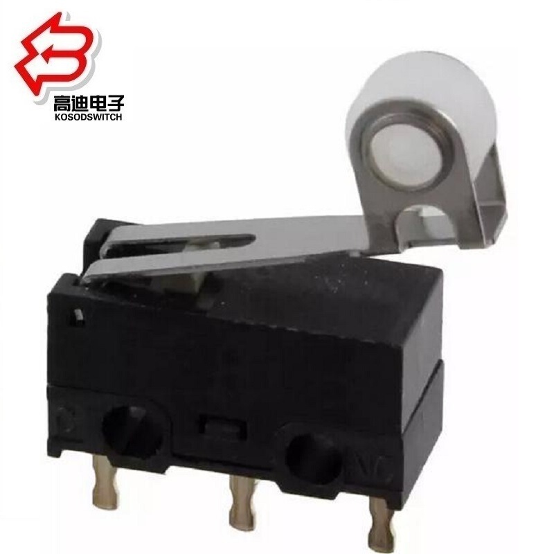 Mini Micro Switch with 3 Pins, Small-Sized Micro Switch with Roller, Roller-Type Mini Micro Switch with 3 Pins Mini Micro Switch with 3 Pins, Small-Sized Micro Switch with Roller, Roller-Type Mini Micro Switch with 3 Pins