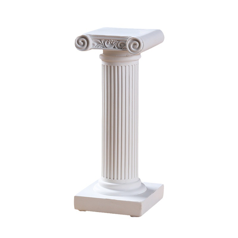 European style Roman column ornaments desktop decorations resin crafts display stand base photo props creative candlestick