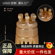 牛角梳头部经络梳正品梳洗头皮按摩梳子头疗专用圆器天护发刷然