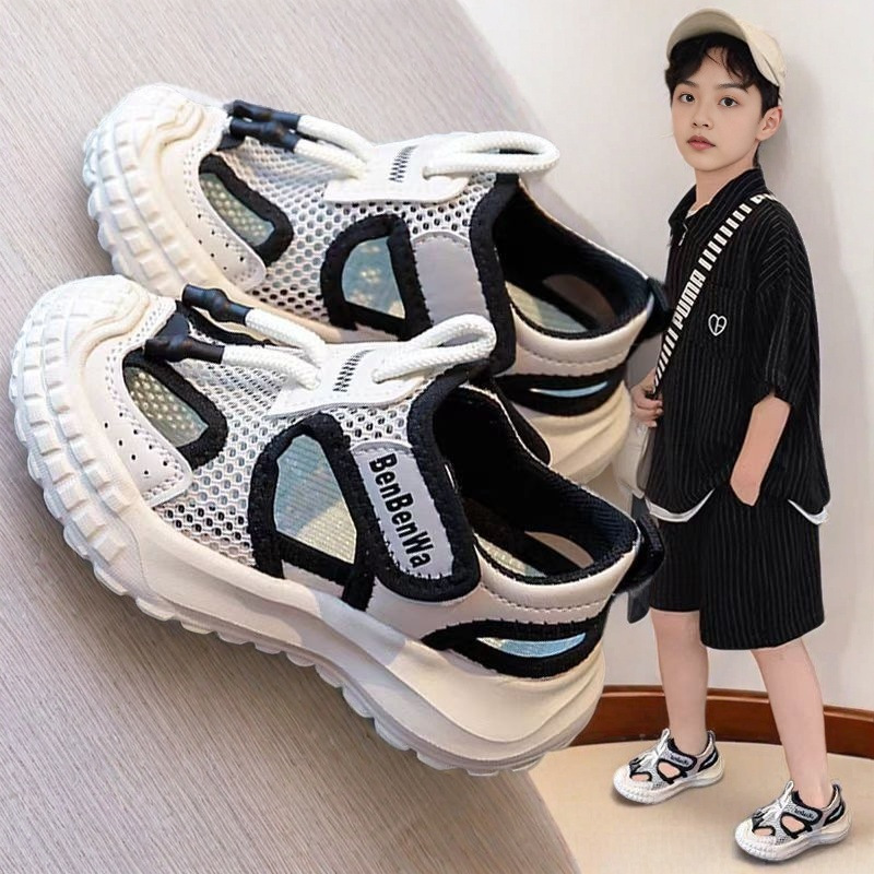 Sandalias para Niños, Verano 2026, Nuevo Estilo, Suela Blanda, Zapatos de Malla Transpirables para Niños, Zapatos Deportivos para Niños, Zapatos Casuales para Niñas image 4