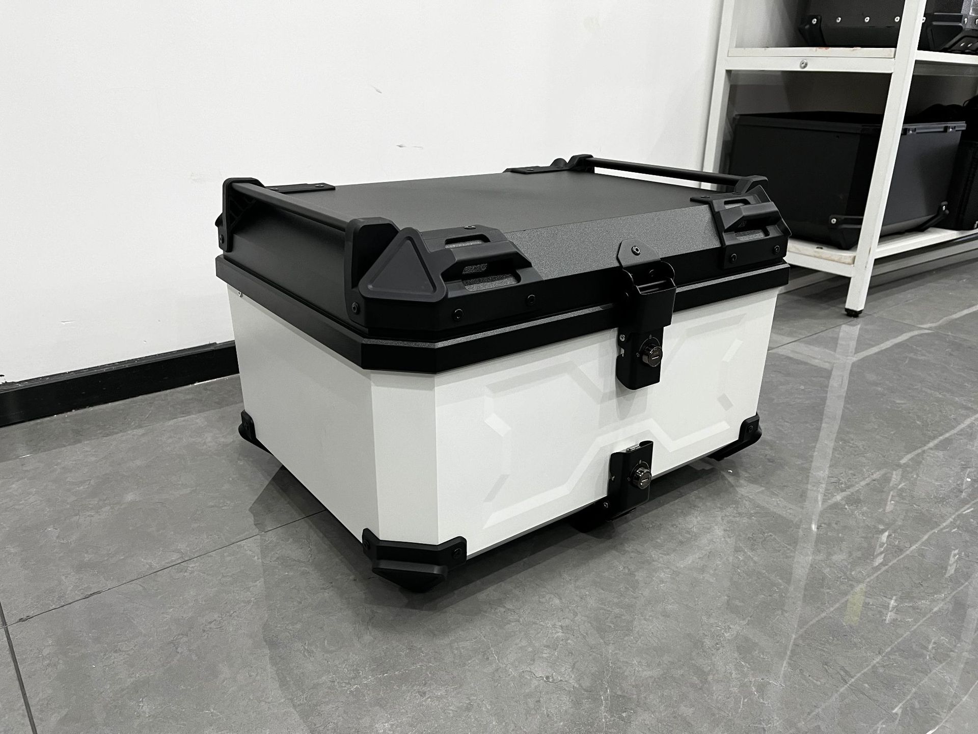 58L Electric Vehicle Rear Trunk Plastic Trunk Abs Plastic Box Storage Box Tool Box Scooter Large Capacity