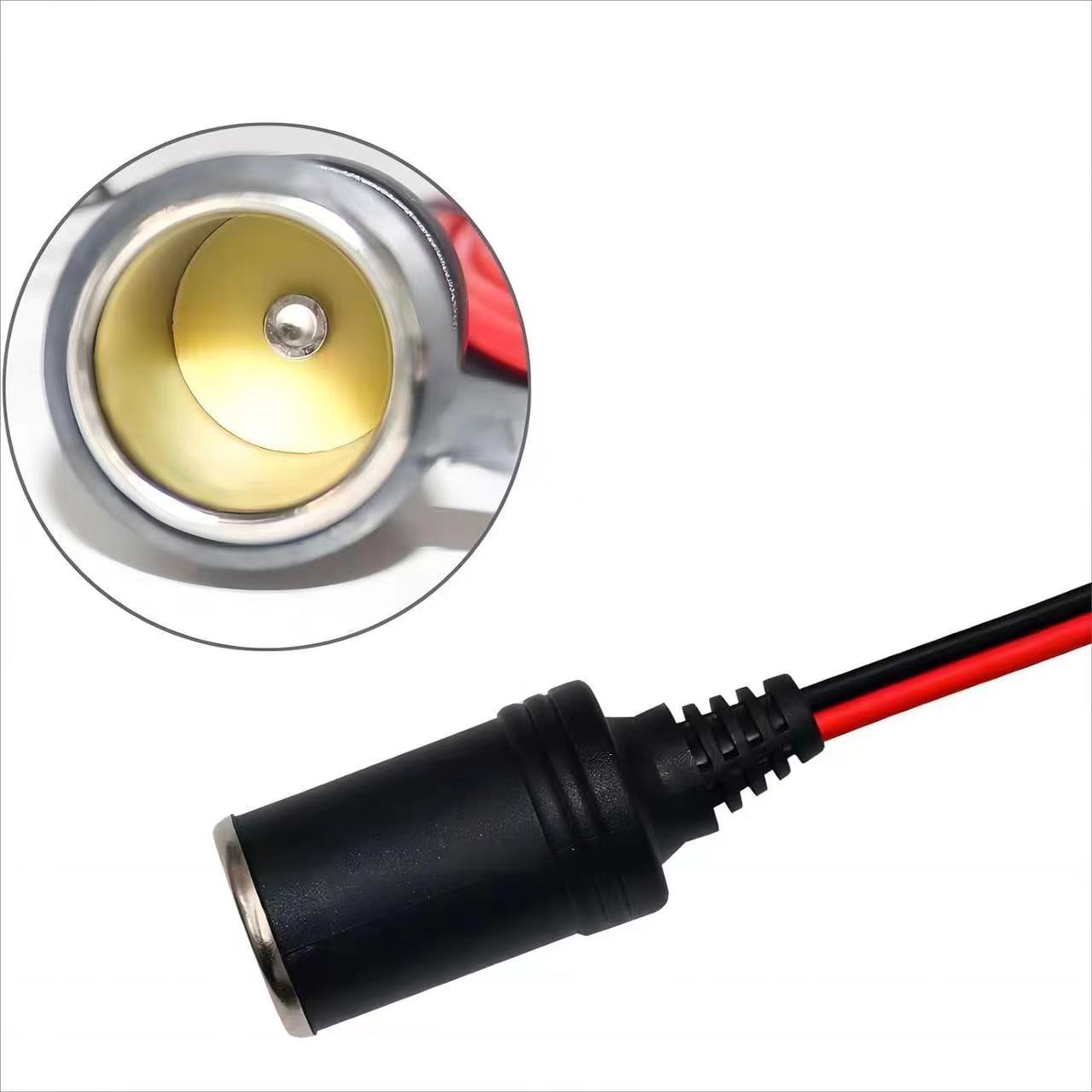 4m Car Cigarette Lighter 16Awg/Spt-2 Power Cord with Bullet Connector Female Plug Extension Cable for Vehicle Use