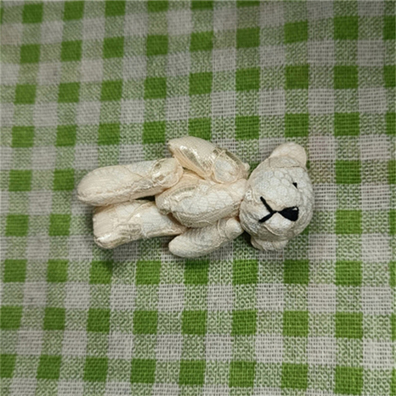 6cm 미색 곰인형