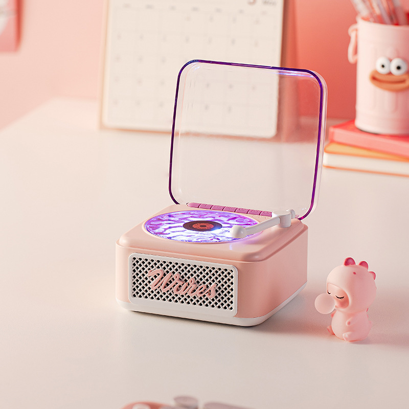 クロスボーダー爆発ホワイトノイズレトロホワイトノイズbluetoothスピーカーワイヤレス小型高音質ビニールレコード音響|undefined