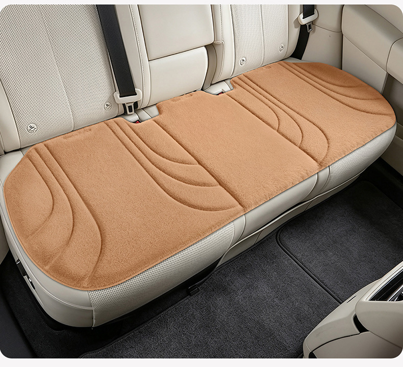 New cross-border model, all-season universal hot-pressed plush three-piece car seat cushion set, wholesale for foreign trade