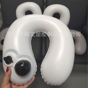 The existing mold in the factory is customized as a U-shaped hand press pillow PVC manual air intake airbag hand pinch inflatable airbag pillow
