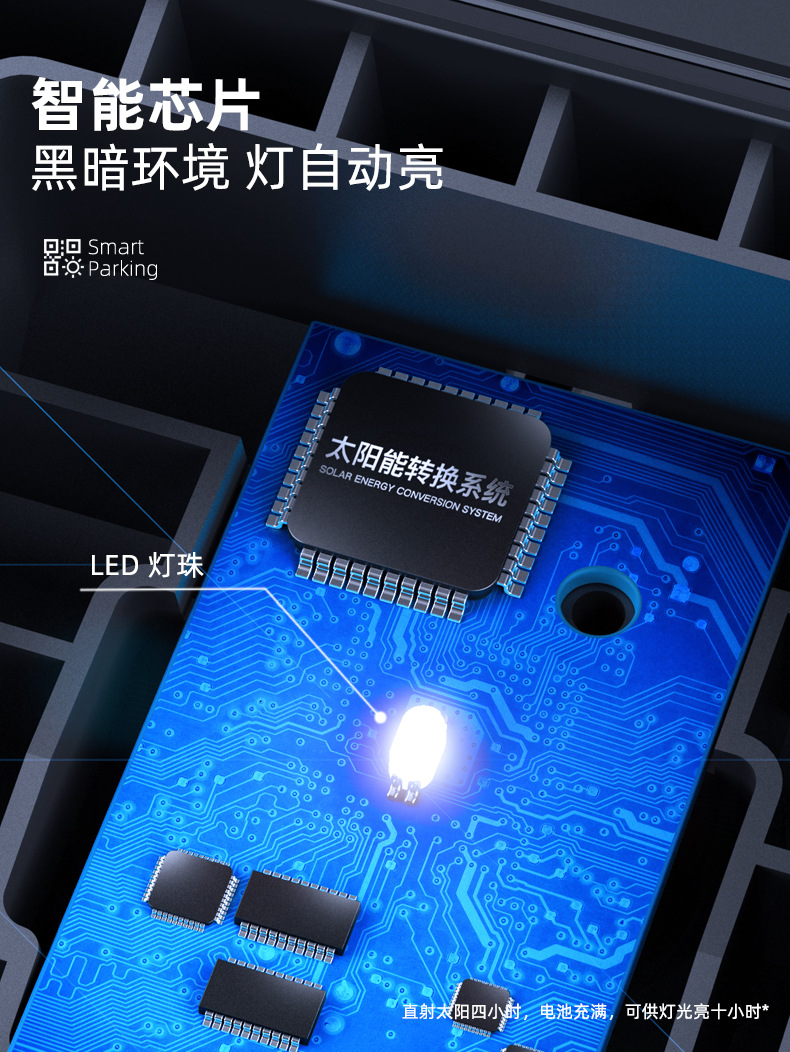 Car Parking Number Plate with Mobile Phone Number, Creative Decoration, Qr Code Scanning, Temporary Luminous High-End Parking Card