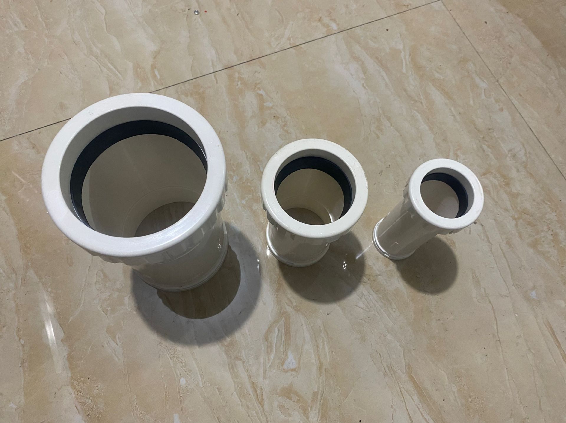 PVC伸縮節同層廁所排水管配件接頭50/75/110加長伸縮節