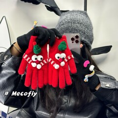 クリスマスの色の新年は手袋を指します。