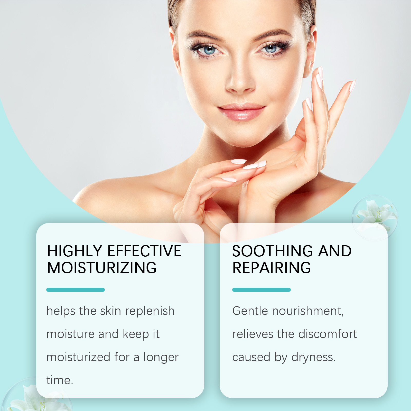 OCEAURA Lily Moisturizing Skin Cream hidrata suavemente y nutre la piel para el cuidado diario