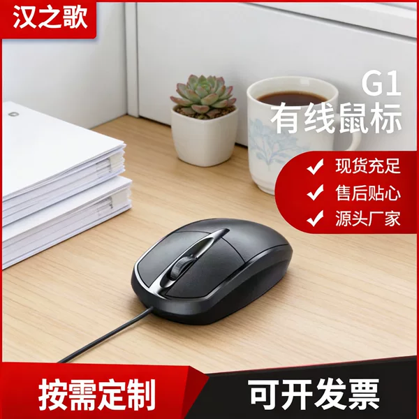 Source Manufacturer Senlanny G1 Wired mouse Extended 1.5m Computer Business Office Silent mouse mouse