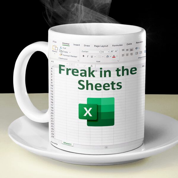 FREAK in The Sheets Spreadsheet Electronic Watch Ceramic Coffee Mark…