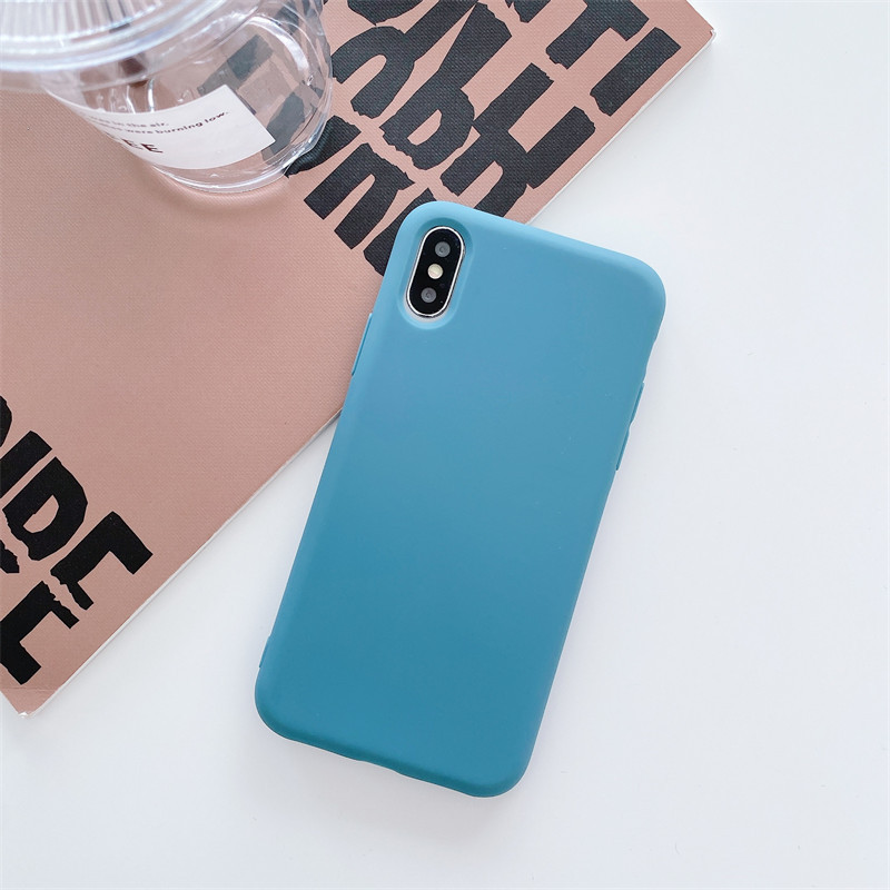 Adecuado para iPhone14/11 funda de teléfono de silicona apple XSMAX esmerilado XR funda suave 7 apple 12Pro material 8p