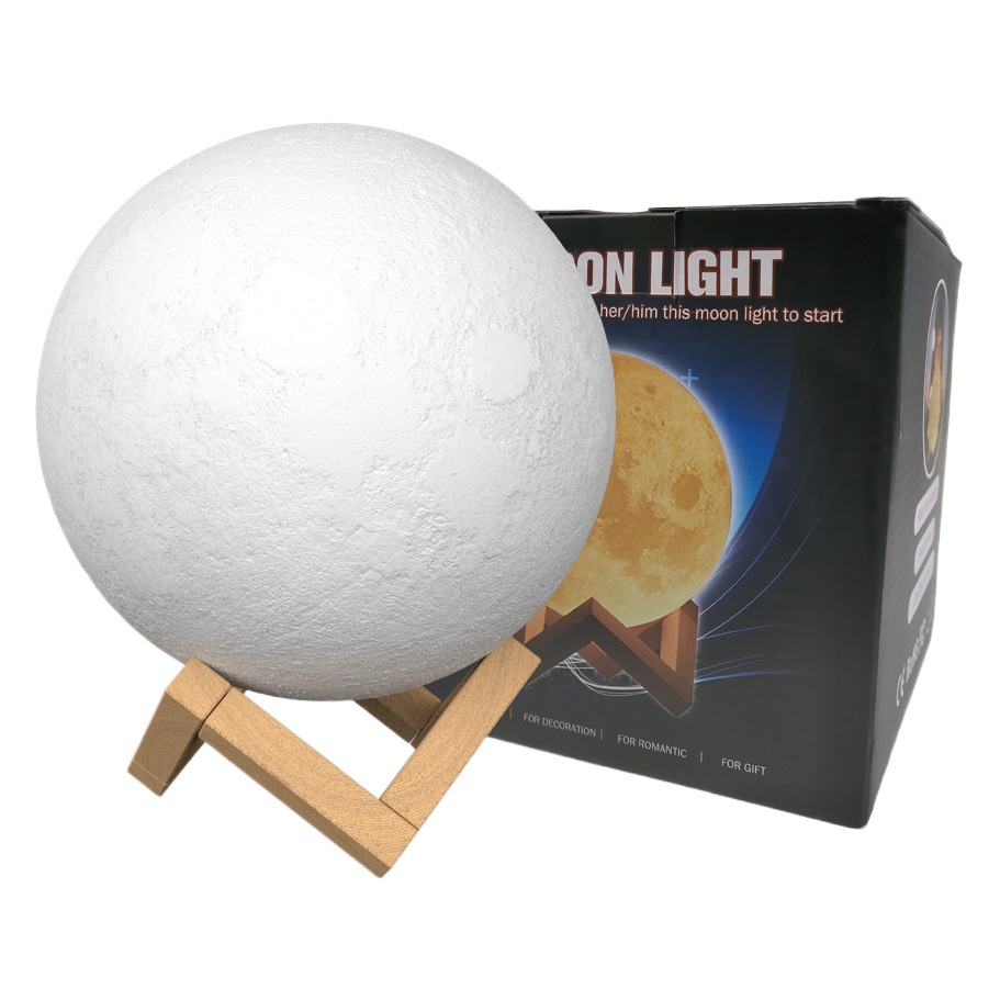 Comercio exterior nueva impresión 3D Luna lámpara de techo de PVC lámpara de noche lámpara de la luna de bricolaje lámpara de techo creativa de vacaciones
