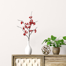 红娘果仿真花小红果发财果家居装饰花束餐桌摆放家居花艺摆件