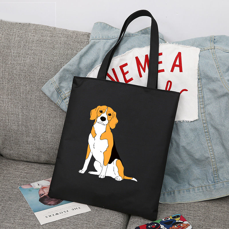 Beagles perro Beagles Beagle impresa bolsa de lona bolsa de hombro bolsa de comercio exterior global bolsa de compras