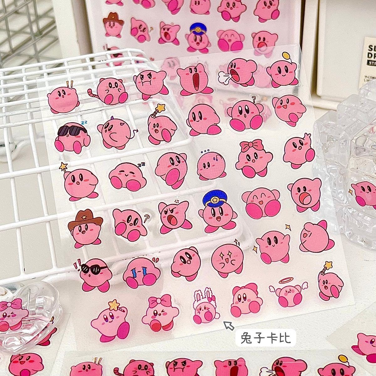 Kirby transparent sticker (price of 1 piece) 10*10cm