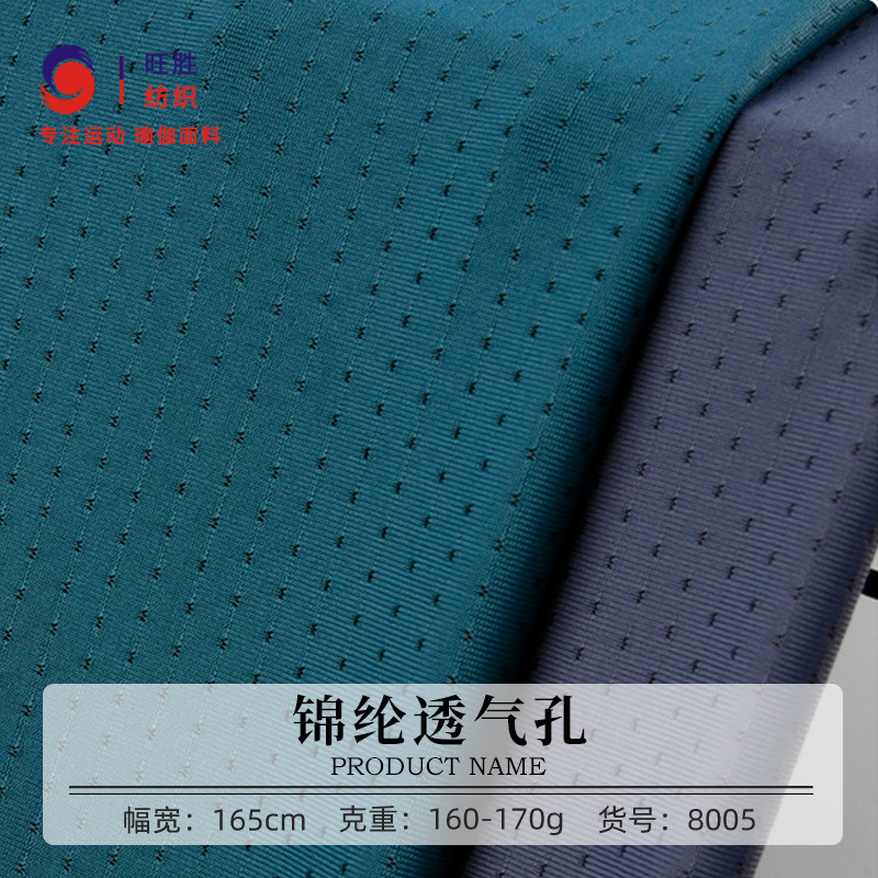70D冰感网眼布 160g单面锦纶网眼布 高弹纬编透气T恤运动面料现货