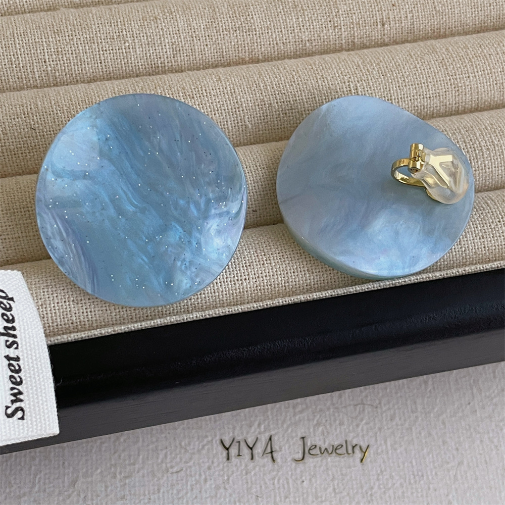 이어클립 체인 라이트 블루