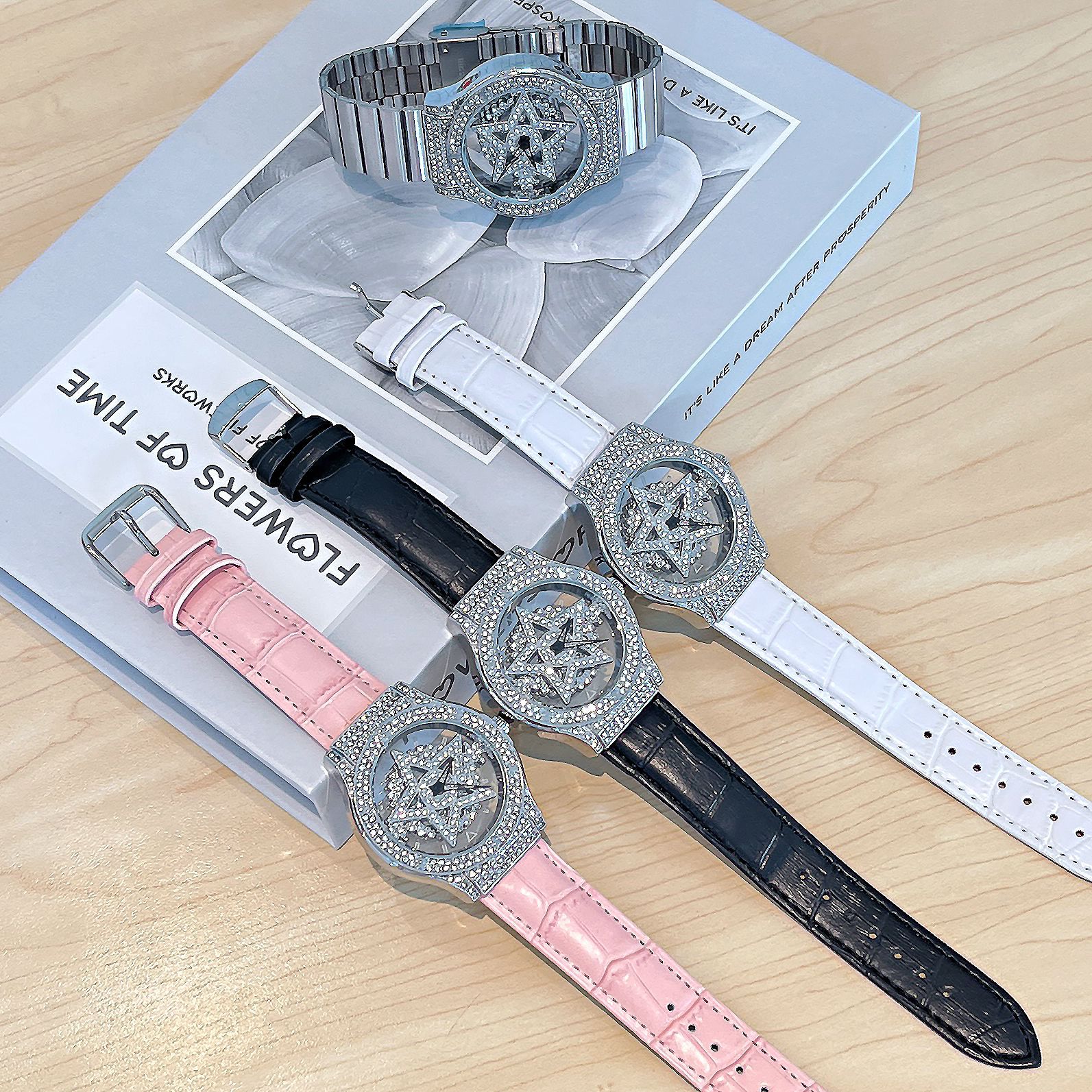 Internet Celebrity Five-Pointed Star Women's Watch, Snowflake Goddess Quartz Watch, Wholesale Fashion Niche High-End Women's Watch