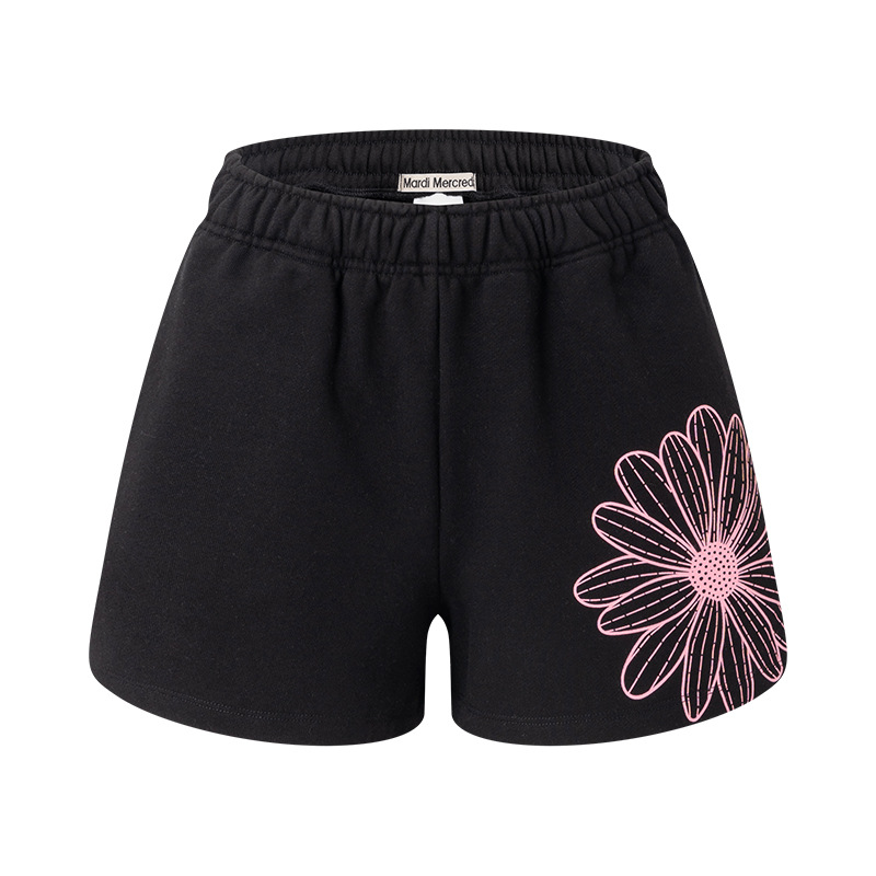 In-Stock Korean Trendy Brand Mardi Shorts Summer New Classic Large Logo Print Casual Knee-Length Shorts Wholesale