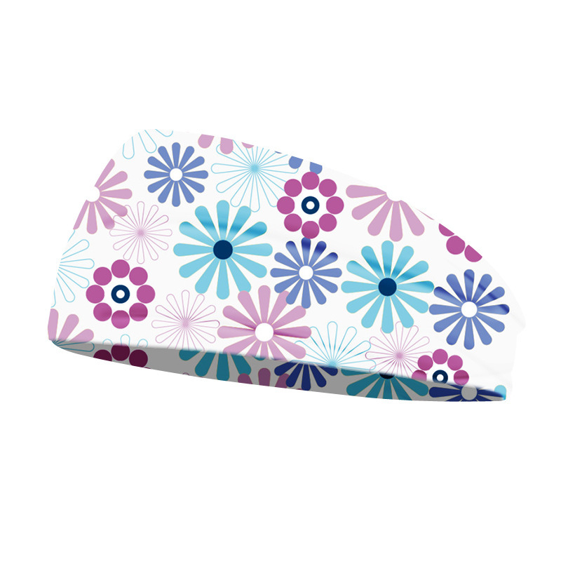 Diadema de moda femenina impresa digital 3d fitness yoga multiusos pañuelo absorbente de sudor máscara facial se puede fijar logotipo de zuo