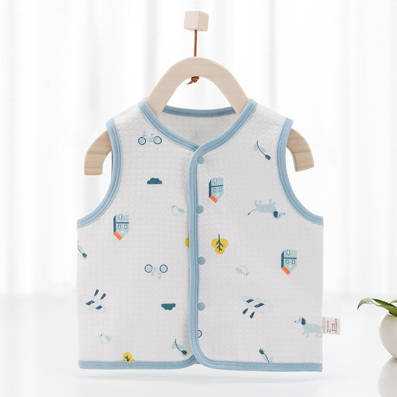 Bebé chaleco acolchado Otoño e Invierno ropa engrosada hombres y mujeres bebé chaleco cálido ropa invierno Chaleco de algodón