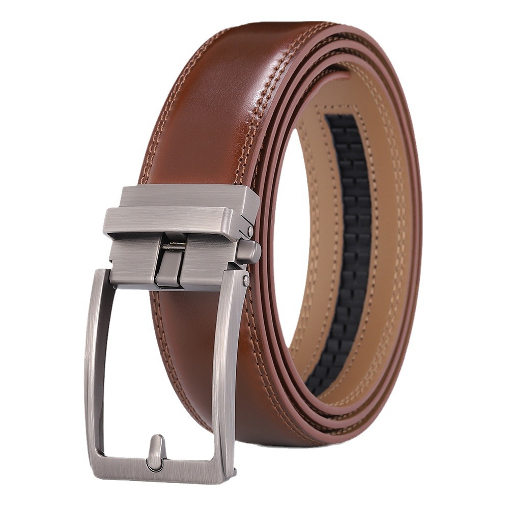 In Stock Cowhide Wholesale Fashion Men's Casual Genuine Leather Waist Belt Cross-Border 2025 New Model_voghion.com