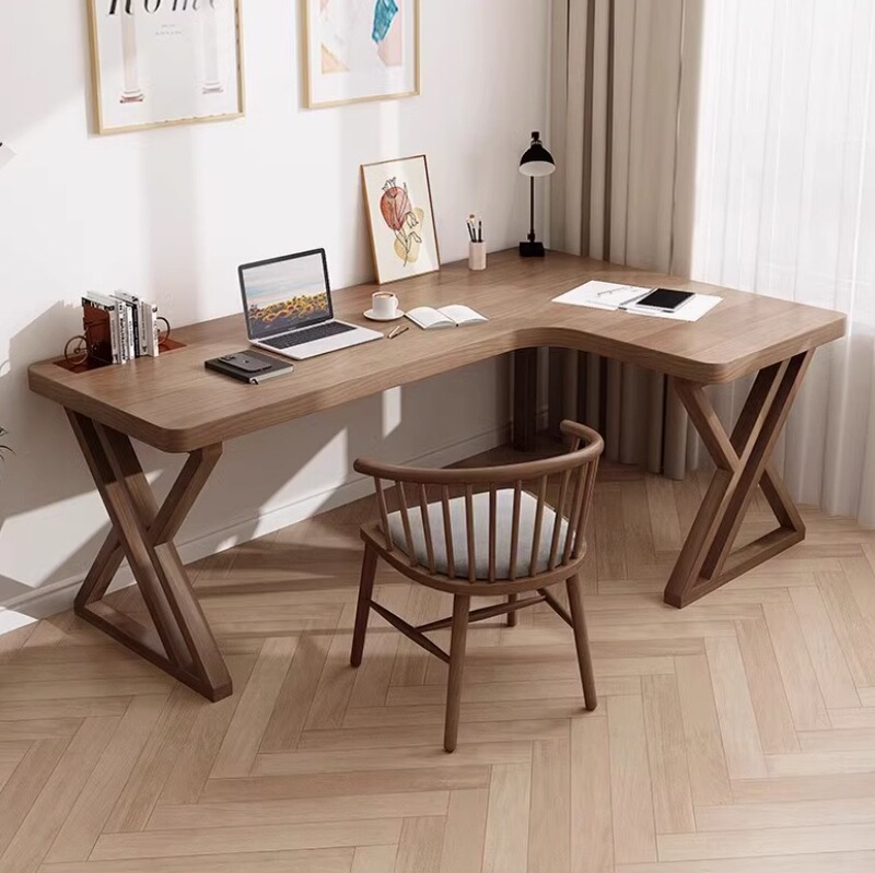 Carefully Selected Solid Wood L-Shaped Corner Large Desk Multi-Person Study Desk Desk Bedroom Study Calligraphy Computer Desk