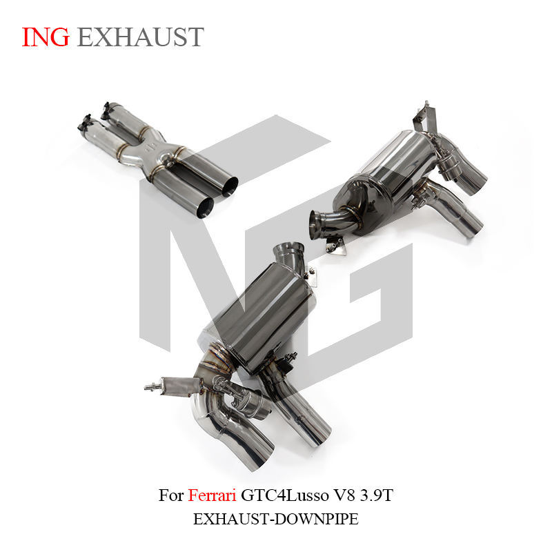Suitable for Ferrari GTC4 Lusso V8 3.9T stainless steel exhaust with silencer valve