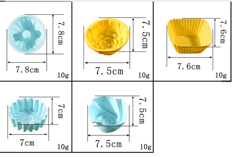 1 Piece Quantity Casual Red Heart Flower Silica Gel Kitchen Molds Cake Mold 1 Piece