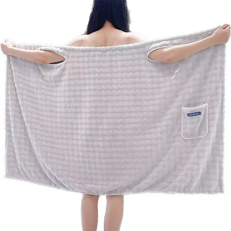 クラスAの新しいバブルベルベットの多用途スカート、ウェアラブルバスタオルサスペンダー、女性用バススカート、家庭用大人用吸収性バスローブ|undefined