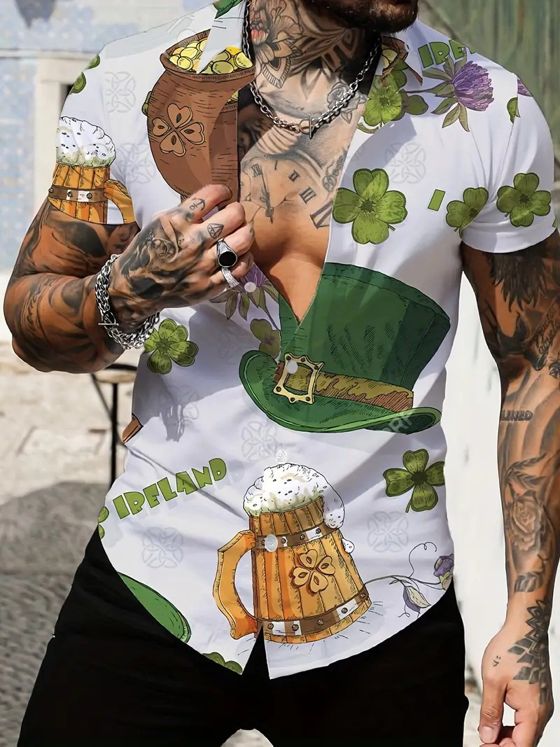 2024 verano nuevos hombres jóvenes vitalidad estilo universitario tendencia camisa de manga corta casual diaria coreana MB1