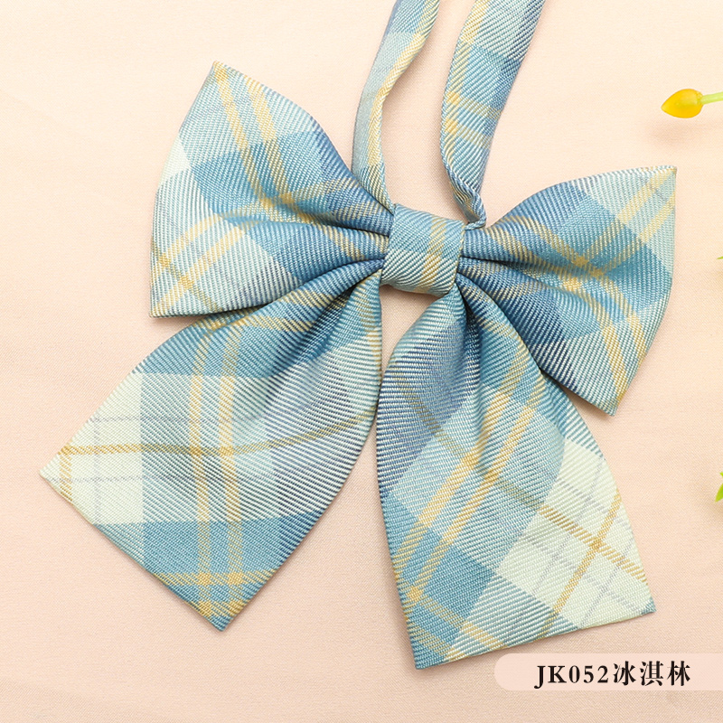 ↬↬↬JK052 아이스크림 격자 무늬 칼라 꽃 핫 세일 ↢ ↢ ↢