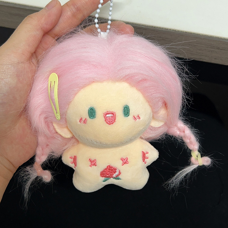 [핑크] 과일인형 프리 헤어핀 헤어끈