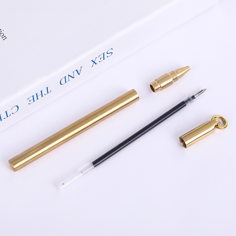 Diseño de modelado simple bolígrafo de latón bolígrafo de firma de metal de alta calidad bolígrafo de latón bolígrafo neutro personalizado fábrica de bolígrafo de metal