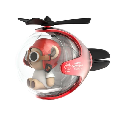 from Manufacturer, Car ornaments - flying-ball-car-air-freshenerfun-ornament-odor-eliminator-fragrance-enhancer-teddy-red