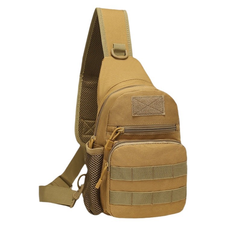 Cross-border military fan chest bag, tactical fishing chest bag, outdoor multifunctional crossbody cycling sports camouflage chest bag