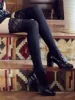 Cotton straight black special wide lace petals overweight socks