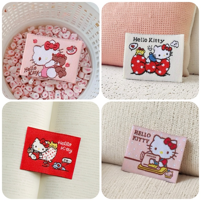彩色小猫DIY创意卡通装饰布标可爱KT猫咪帽子娃衣大肠圈刺绣布贴|undefined