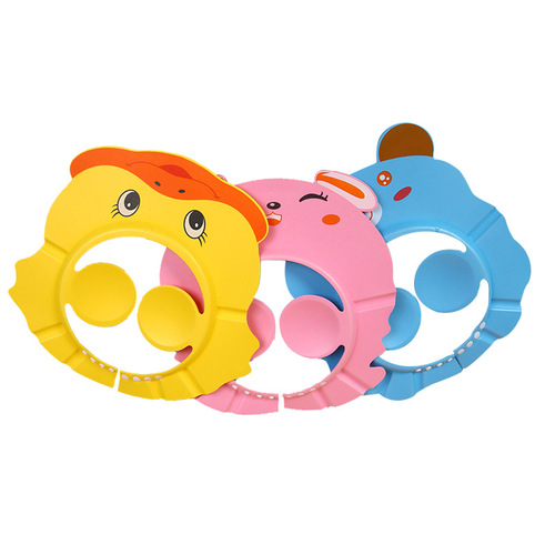 New children's shampoo cap, baby's increased adjustment ear protection shampoo cap, infant and toddler cartoon shower cap, high elastic shower cap