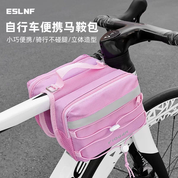Mountain Bike Bag, Top Tube Bag, Front Frame Bag, Waterproof Large-Capacity Saddle Bag, Road Bike Outdoor Riding Equipment