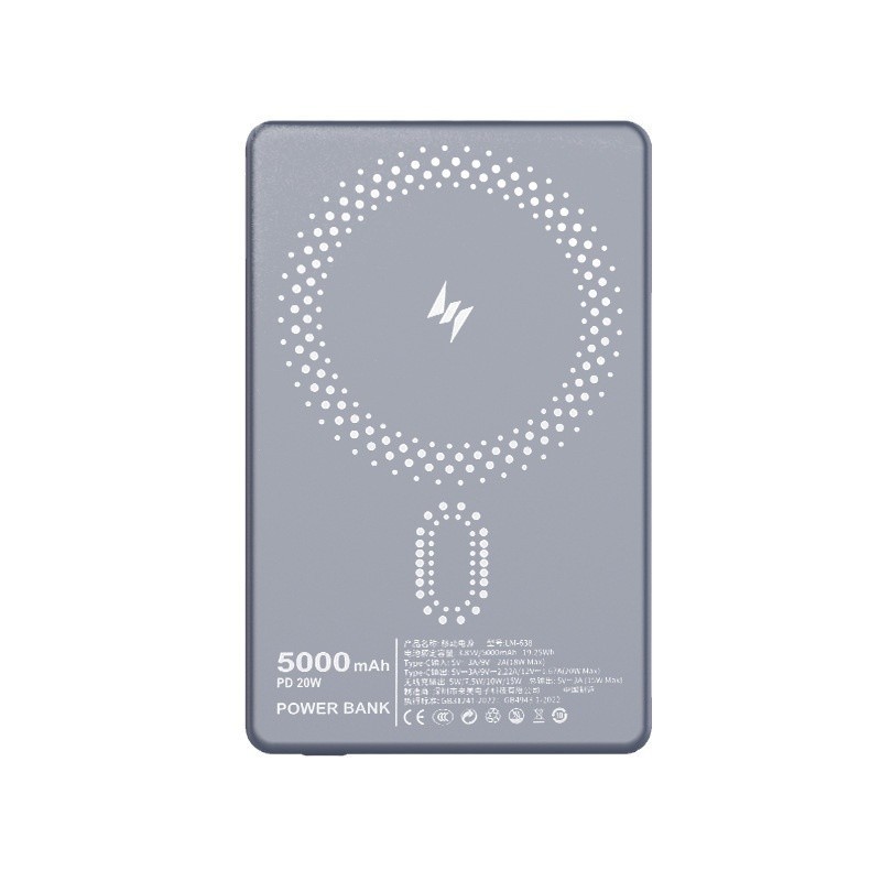 軽量磁気ワイヤレスパワーバンク急速充電大容量 10000mah 15 ワットアルミ合金モバイル電源|undefined