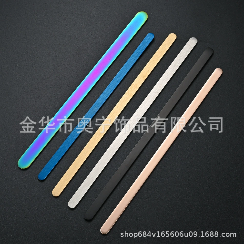 Трансграничная поставка браслета из титановой стали, прямой бар, гравировка своими руками, длинный бар, 304, экологически чистый браслет из нержавеющей стали C-образной формы